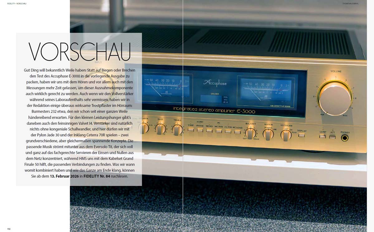 FIDELITY 83 Vorschau